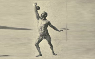 Eugene Sandow: Swing Ring-and-Ball Lift from the Ground Overhead [1894]