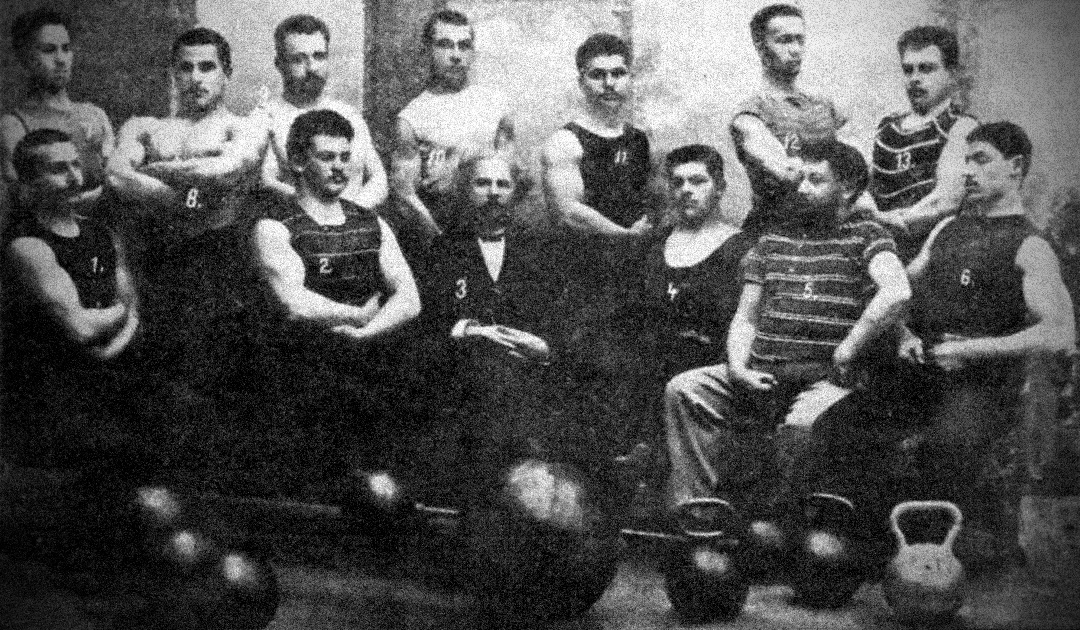 Members of Dr. Vladislav Frantsevich Kraevsky’s Athletic Club, 1897