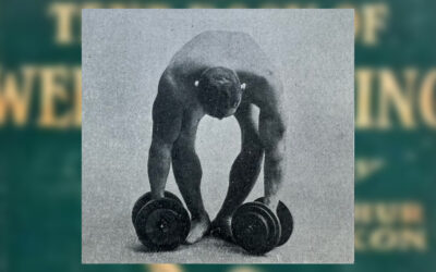 Arthur Saxon: Two Dumb-bells—Simultaneous Clean Lift [1908]